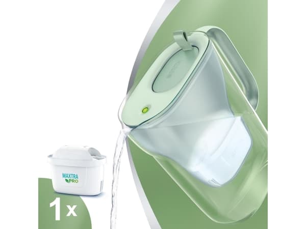Brita 1051367, Vattenfilterflaska, 2,4 l, Grön, Transparent