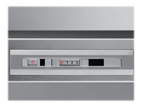 AEG DUB1611M - Kåpa - standard - bredd: 59.9 cm - djup: 51.3 cm - utsug och återcirkulering (med extra återcirkuleringssats) - rostfritt stål