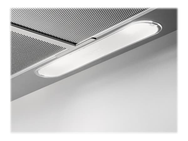 AEG DUB1611M - Kåpa - standard - bredd: 59.9 cm - djup: 51.3 cm - utsug och återcirkulering (med extra återcirkuleringssats) - rostfritt stål