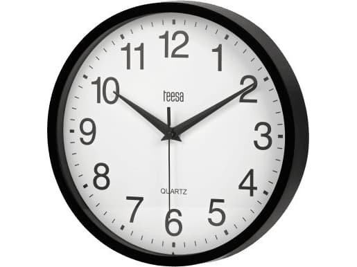 Teesa Veggklokke 25 cm sort