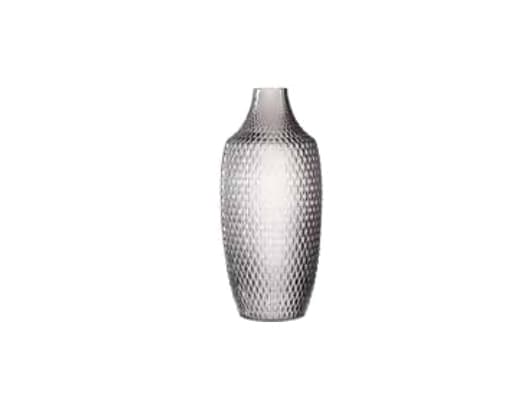 LEONARDO Poesia, Flaskformad vas, Glas, Grå, Golv, Bord, inomhus, 400 mm
