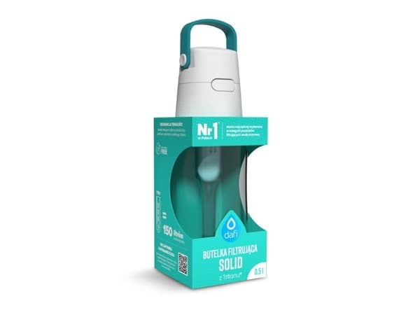 Dafi SOLID 0.5 l bottle with filter cartridge (turquoise)