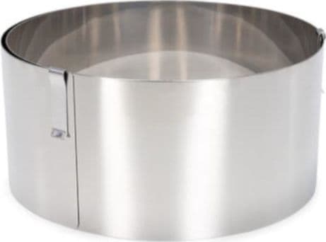 Patisse justerbar tårtring 18-30 cm rostfritt stål