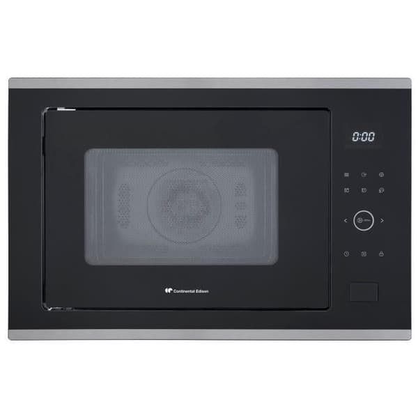 CONTINENTAL EDISON CEMO34CEB2 indbygget kombineret mikrobølgeovn Sort og rustfrit stål L59,5 x H38,8 x D46,8 cm 34L Grill og konvektion