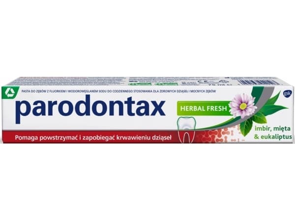 Parodontax Hammastahna Parodontax Herbal Fresch 75ml Verenvuotaville ikenille Virkistää