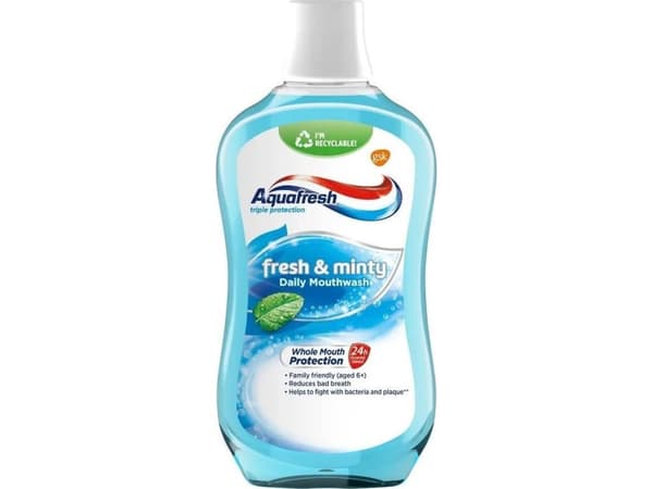 AQUAFRESH_Fresh&amp;Minty munnvann 500ml