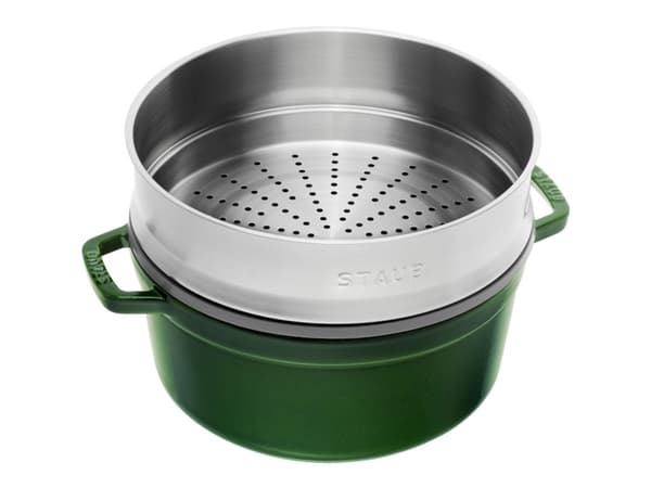 ZWILLING STAUB LA COCOTTE, Grytfrom, Rund, Gjutjärn, Keramiska, gas, halogen, Induktion, Gjutjärnsplattor, Grön, Emalj