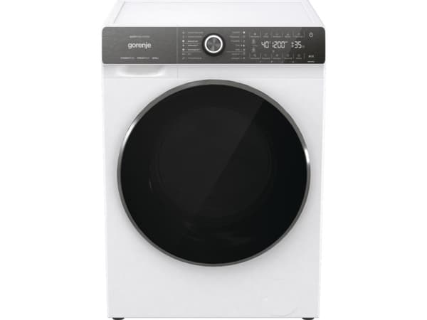 Gorenje WD2S164ADSWA/DE, Frontmatet, Frittstående, Hvit, Venstre, Sort, Rotasjon, Berøringskontroll