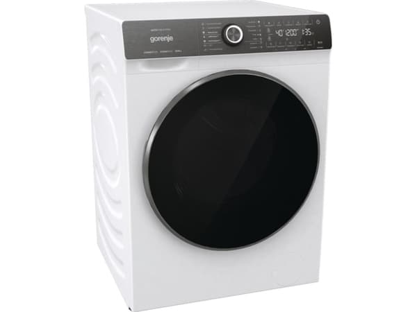 Gorenje WD2S164ADSWA/DE, Frontmatet, Frittstående, Hvit, Venstre, Sort, Rotasjon, Berøringskontroll