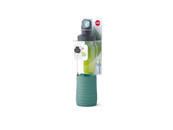 EMSA KW DRINK2GO N31003, 700 ml, Daglig bruk, Grønn, Gjennomsiktig, Glass, Skrulokk, Polypropylen (PP)