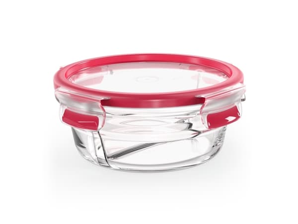 EMSA CLIP & CLOSE N10402, Boks, Rund, 0,55 l, Gjennomsiktig, Glass, 420 °C