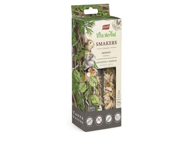 Vita Herbal Smakers ved til gnagere og kaniner 90 g, 5 stk display