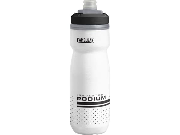CamelBak Podium Chill, 620 ml, Cykel, Sport, Svart, Vit, Polypropylen (PP), Silikon, Torka av