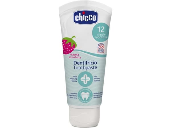 STRAWBERRY FLAVORED TOOTHPASTE 50 ML WITH FLUORIDE 12 M+