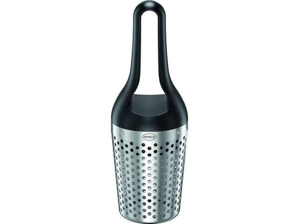 Rosle urtedusj med kniv 22 x 7,8 rustfritt stål sølv/sort
