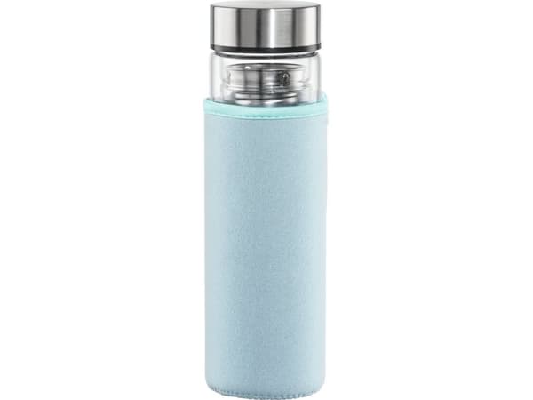 Hama 00181598, 450 ml, Daglig bruk, Blå, Gjennomsiktig, Borosilikatglass, Silikon, Rustfritt stål, Monokromatisk