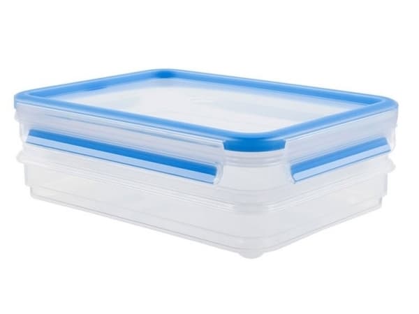 EMSA 508556, Beholder, firkant, 1 l, Gjennomsiktig, Polypropylen (PP), Termoplastisk elastomer (TPE), Polypropylen (PP)/termoplastisk elastomer (TPE)