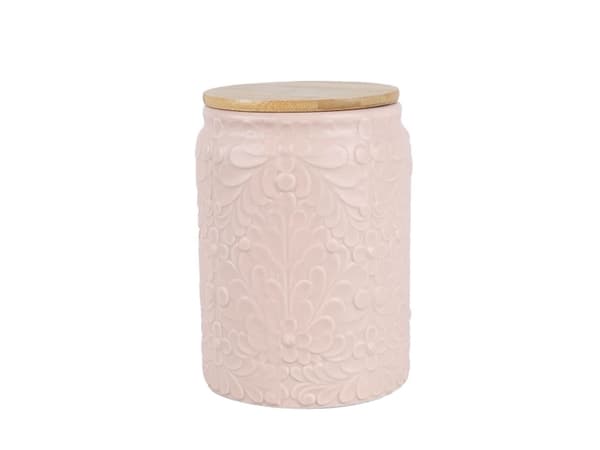 Domoletti Canist Bamb Lokk Rosa 10,7X16,2Cm 1100Ml
