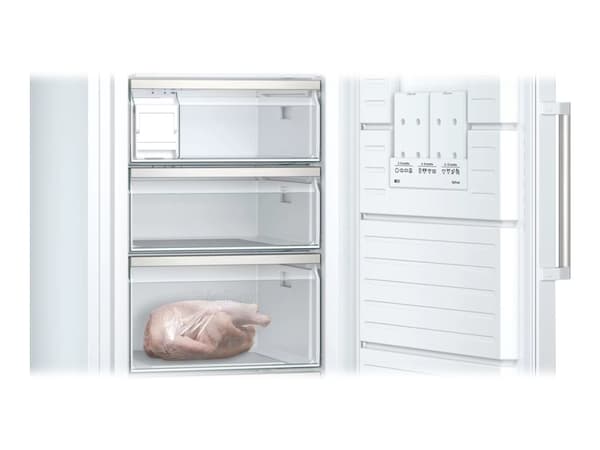 Siemens iQ500 GS58NAWDV - Fryser - stående - bredde: 70 cm - dybde: 78 cm - høyde: 191 cm - 366 liter - Klasse D - hvit