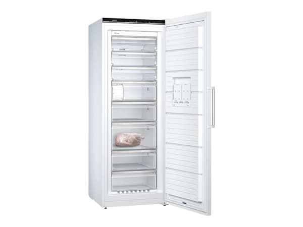 Siemens iQ500 GS58NAWDV - Fryser - stående - bredde: 70 cm - dybde: 78 cm - høyde: 191 cm - 366 liter - Klasse D - hvit