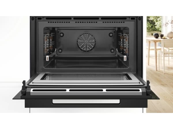 Bosch CMG978NB1 sisäänrakennettu kompakti uuni, jossa on mikroaaltotoiminto