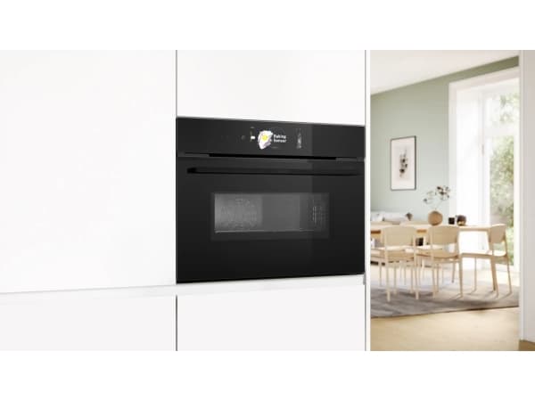 Bosch CMG978NB1 sisäänrakennettu kompakti uuni, jossa on mikroaaltotoiminto