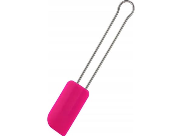 Roesle Silikondeigspatel, rosa, bred - Roesle