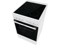 Miniatyrbilde 2 av 2: Gorenje GEC5A21WG, Frittstående komfyr, Hvit, Rotasjon, Hvit, Rustfritt stål, Stål