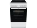 Miniatyrbilde 1 av 2: Gorenje GEC5A21WG, Frittstående komfyr, Hvit, Rotasjon, Hvit, Rustfritt stål, Stål