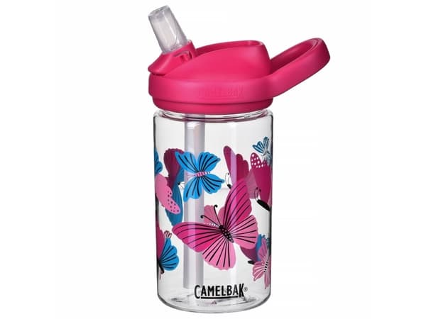 CamelBak 2472102041, 400 ml, Päivittäinen käyttö, Musta, Sininen, Vaaleanpunainen, Läpinäkyvä, Tritan, Colorblock Butterflies, Lapsi
