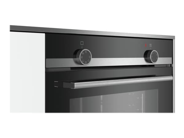 Siemens iQ100 HB510ABR1 - Ovn - innebygd - fordypning - bredde: 56 cm - dybde: 55 cm - høyde: 58.5 cm - Klasse A - rustfritt stål