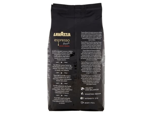 Lavazza Espresso Barista Gran Crema, 1 kg, Espresso, Lysbrent, 7/10, Lavazza, 1 stykker