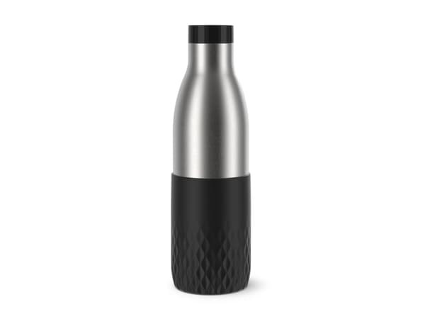 Tefal Bludrop Sleeve N3111110, 700 ml, Päivittäinen käyttö, Fitness, Patikointi, Urheilu, Musta, Ruostumaton teräs, Ruostumaton teräs, 24 h, 12 h