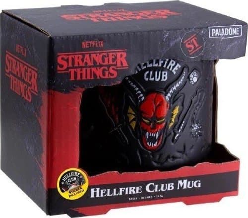 Paladone Hellfire Club Demon Embossed Mug, Single, 0,4 l, Svart, Keramiska, Mugg, Universal