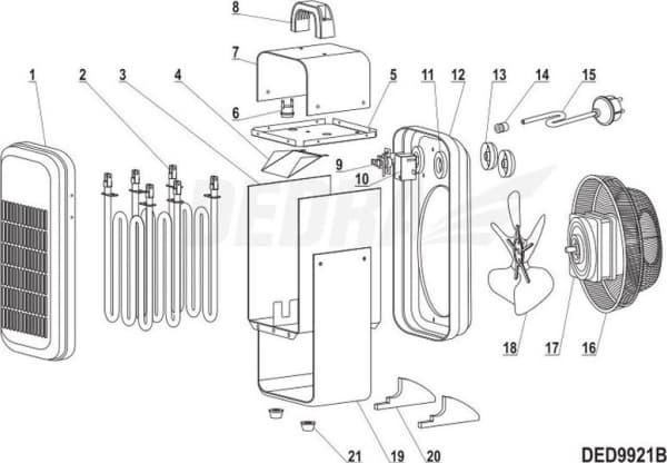 Dedra Termostat 16A
