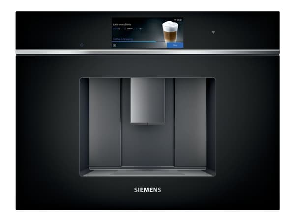 Siemens iQ700 CT718L1B0 - Automatisk kaffekokare - inbyggd med mjölkskummare - 19 bar - svart Siemens iQ700 CT718L1B0 - Automatisk kaffekokare - inbyggd med mjölkskummare - 19 bar - svart