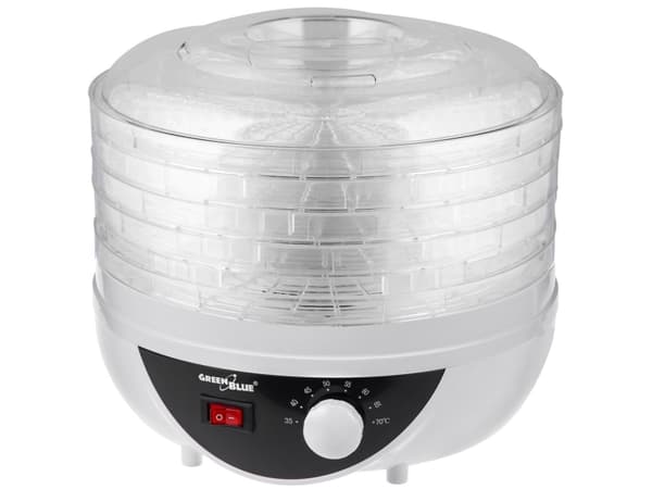 GreenBlue svamp-, grönsaks- och frukttork, 250W mycket tyst GB195