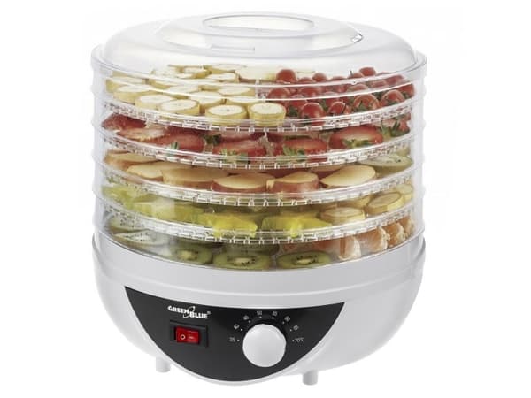GreenBlue svamp-, grönsaks- och frukttork, 250W mycket tyst GB195
