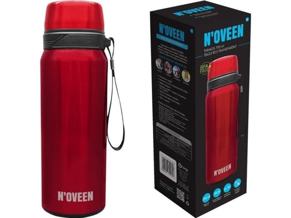 Noveen Thermos NOVEEN TB625 Red Transparent 700 ml