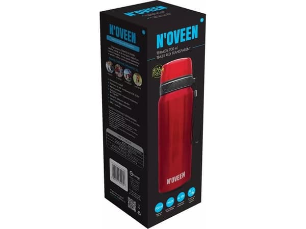 Noveen Thermos NOVEEN TB625 Red Transparent 700 ml