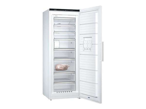 Siemens iQ500 GS58NAWCV - Fryser - stående - bredde: 70 cm - dybde: 78 cm - høyde: 191 cm - 366 liter - Klasse C - hvit Hvit
