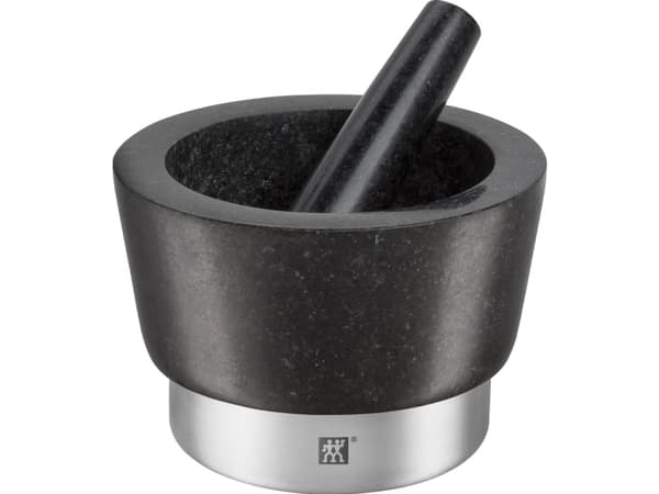 ZWILLING Spices, Svart, Granit, Rostfritt stål, Mortel och mortelstöt, 14,5 cm, 150 mm, 150 mm