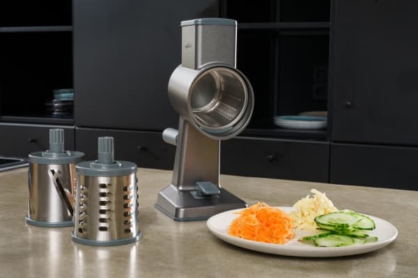 Zyliss E900057, Roterande rivjärn, Metallisk, Gjuten aluminium, Rostfritt stål, Schweiz, 1,4 kg