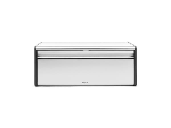 Brabantia Matte Steel Fall Front Bread Box, Rektangulär, Rostfritt stål, 463 mm, 249 mm, 186 mm, 2,3 kg
