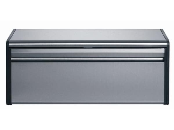 Brabantia Matte Steel Fall Front Bread Box, Rektangulär, Rostfritt stål, 463 mm, 249 mm, 186 mm, 2,3 kg