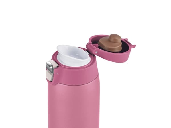 EMSA Light Mug, Rosa, Rustfritt stål, Polypropylen (PP), 400 ml, 6,6 cm, 196 mm