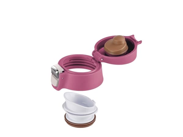 EMSA Light Mug, Rosa, Rustfritt stål, Polypropylen (PP), 400 ml, 6,6 cm, 196 mm
