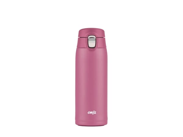 EMSA Light Mug, Rosa, Rustfritt stål, Polypropylen (PP), 400 ml, 6,6 cm, 196 mm