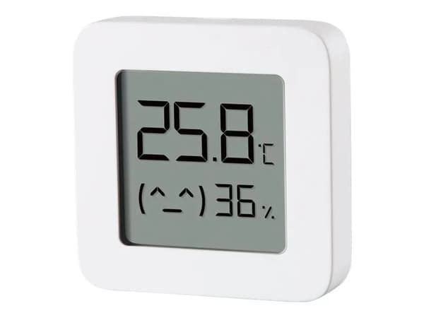 Xiaomi Mi Home Bluetooth Thermometer 2, Innendørs, °C, 0 - 60 °C, Digitalt, Hvit, Akrylonitril-butadien-styren (ABS), Polymetylmetakrylat (PMMA)