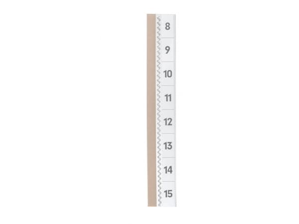 Durable Tabfix, Numerovälilehti, Läpinäkyvä, 2 linjat, 10 mm, 20 cm